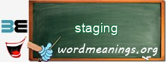 WordMeaning blackboard for staging